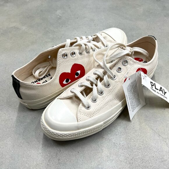 Converse Other - Converse x Comme des Garçons PLAY Chuck 70 Men's Size 8.5 Milk Red Black A08795C